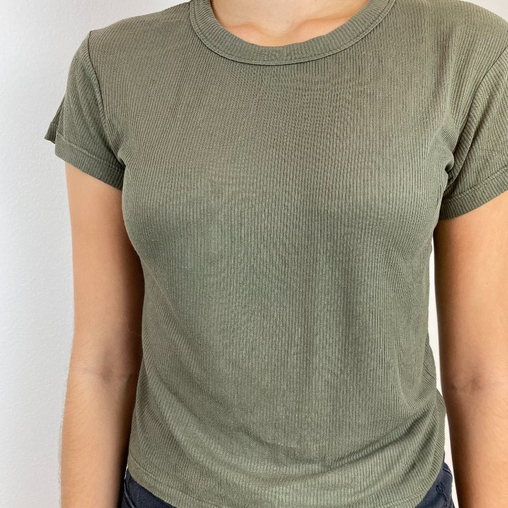 Brandy Melville Olive Green T-Shirt